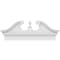 Ekena Millwork Rams Head Architectural Grade PVC Combination Pediment, 42"W x 17-3/8"H x 2-3/4"P PEDPC042X175RHP00 - alternate 4